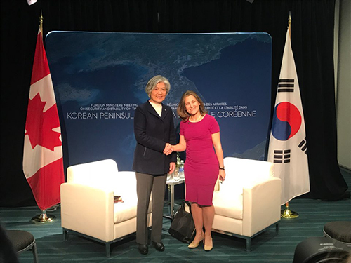 밴쿠버 회의 계기 한-캐나다 외교장관 회담 개최