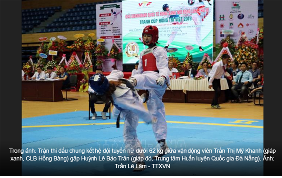 제3회 Hong Bang International Taekwondo Prize Cup 대회 – 출처 : TTXVN