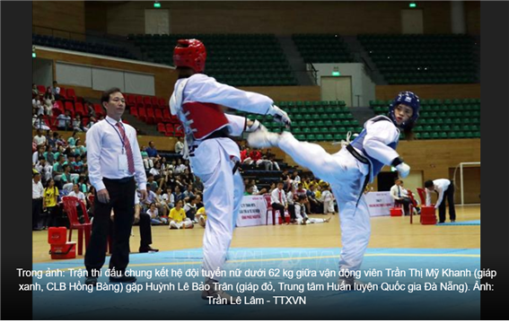 제3회 Hong Bang International Taekwondo Prize Cup 대회 – 출처 : TTXVN