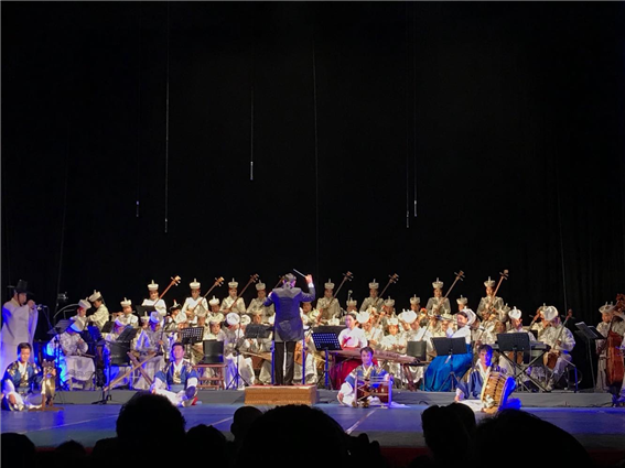 'Nomad, 예술로 만나다' 한-몽 합동 공연, 음악으로 만나는 몽골 오케스트라와 한국 전통 악기연주자들 - 출처 : 통신원 촬영