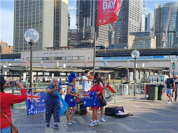 호주의 날, 시드니 시티의 전경 – 출처 : 통신원 촬영