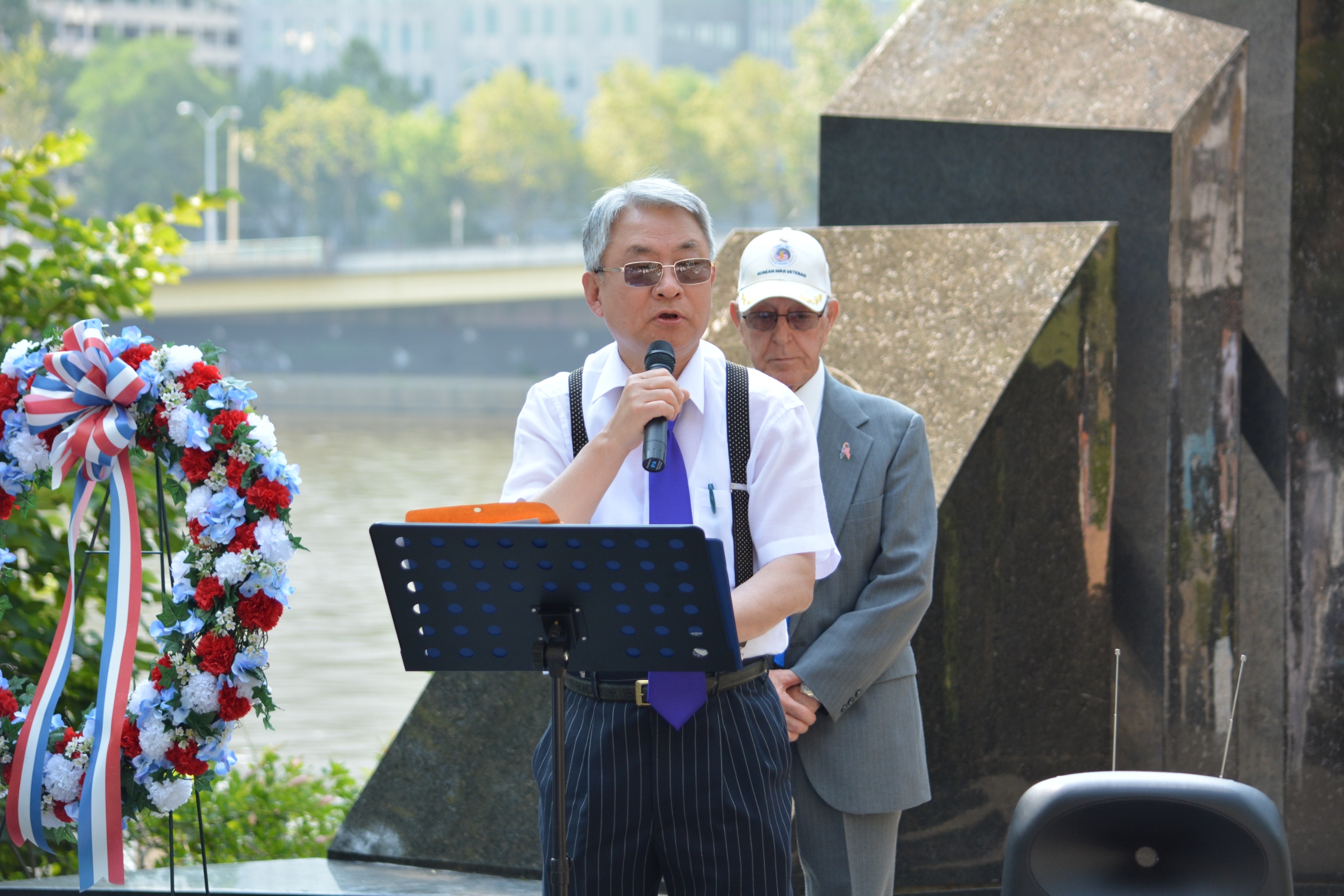 피츠버그 North Shore 한국전 참전 기념   기념공원 행사