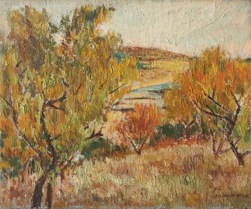 ▲ 전선택, <무제>, 1957,  oil on canvas, 37.5cm×45cm, 대구미술관 소장