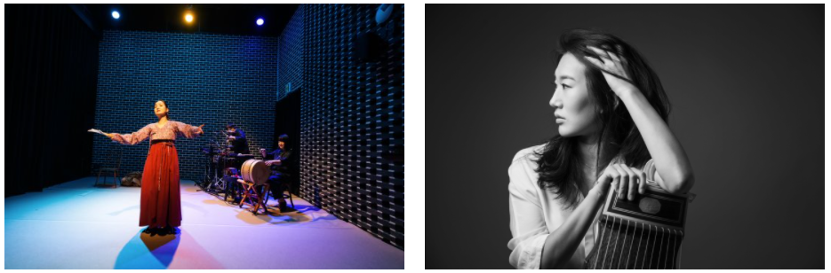 (좌) 입과손 스튜디오의 현대 판소리 공연 “레미제라블, 가브로슈 이야기” (우) 가야금 연주자 박경소의 재즈 콘서트