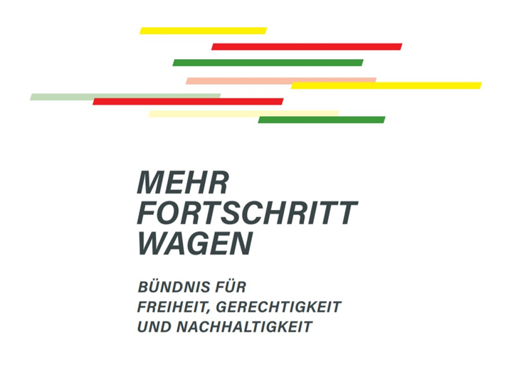 <독일 새 정부의 연정합의문 표지 – 출처 : SPD, GRUENE,FDP>