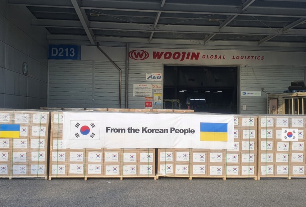 심각한 위기에 처한 우크라이나 국민 및 피난민을 돕기 위해 추가 인도적 지원 물품 약 20톤 우크라아나 발송