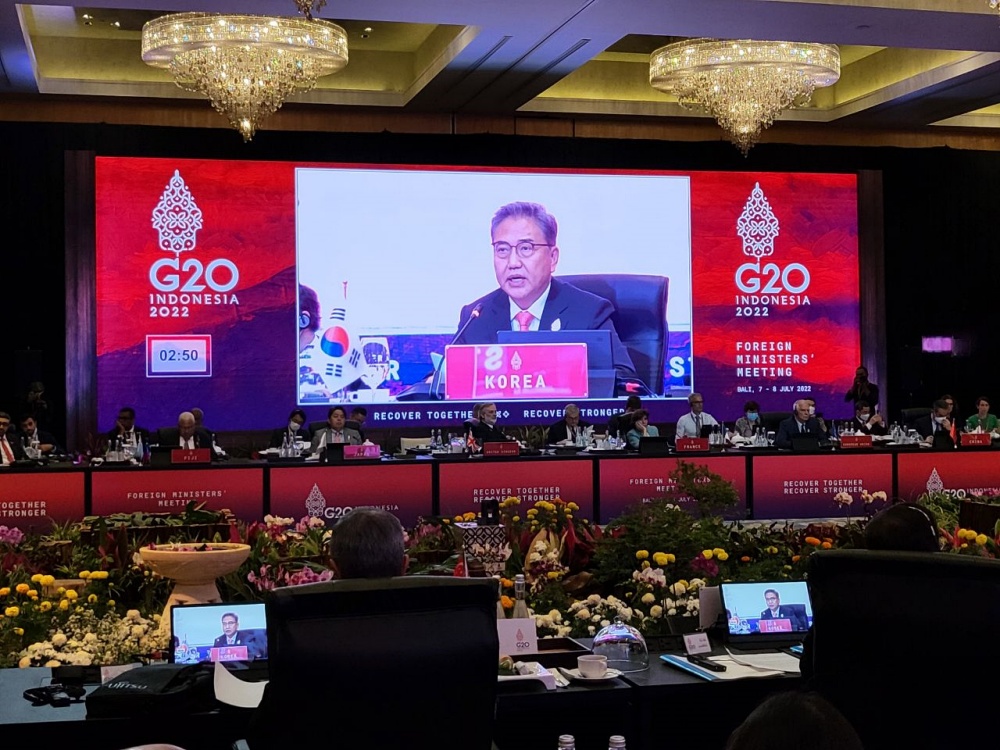 인도네시아 발리에서 개최된 주요 20개국 협의체[G20] 외교장관회의