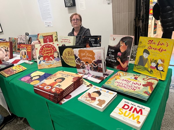 Photo: Books related to Lunar New Year on sale at the event