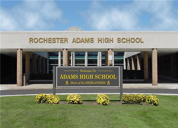 미국 미시간 로체스터에 위치한 아담스 고등학교(아담스 고등학교 소셜미디어 캡쳐)