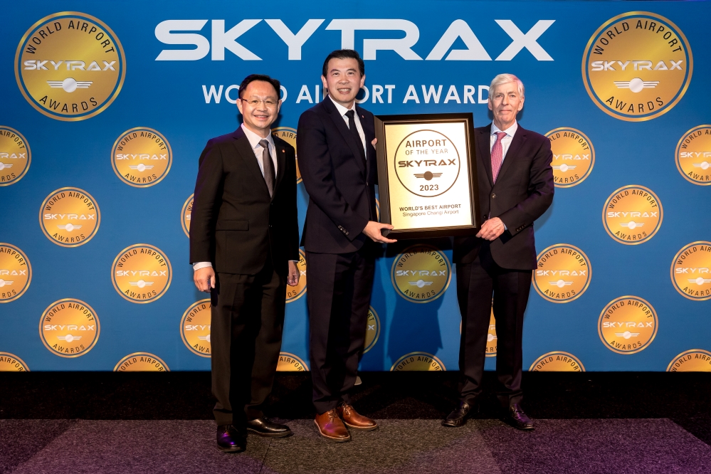 < 'Skytrax'가 선정한 2023년 세계 최고 공항, 창이공항 - 출처: 창이공항 공식 홈페이지 >