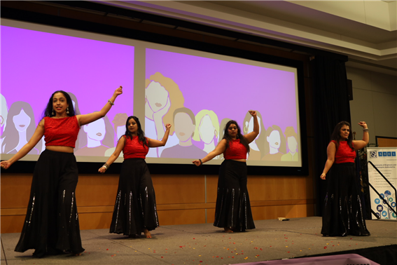 Indian women dancing traditional dance of South India