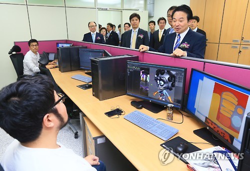 '가자 중국으로' CG 애니 수출기지 제주 개관(종합)