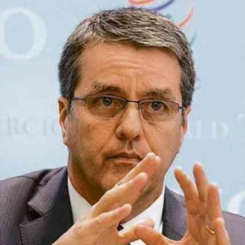 브라질 출신 WTO 아제베두 사무총장 재선 도전 시사