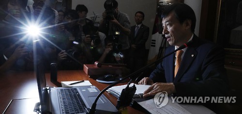 '가계부채·美금리인상 우려'…한은 기준금리 동결(종합)