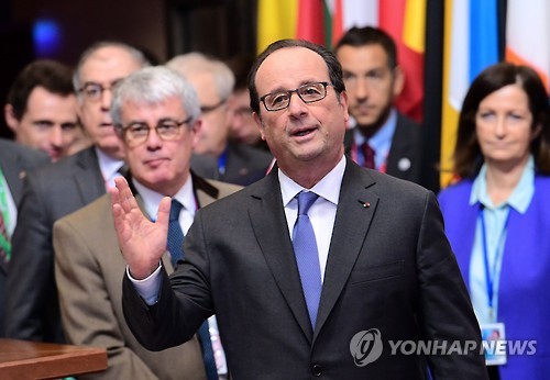佛 올랑드 ″EU-미국 자유무역협정 근본적 재검토 해야″