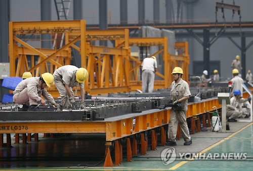 중국 10월 정부 제조업 PMI 51.2…예상치 상회(속보)