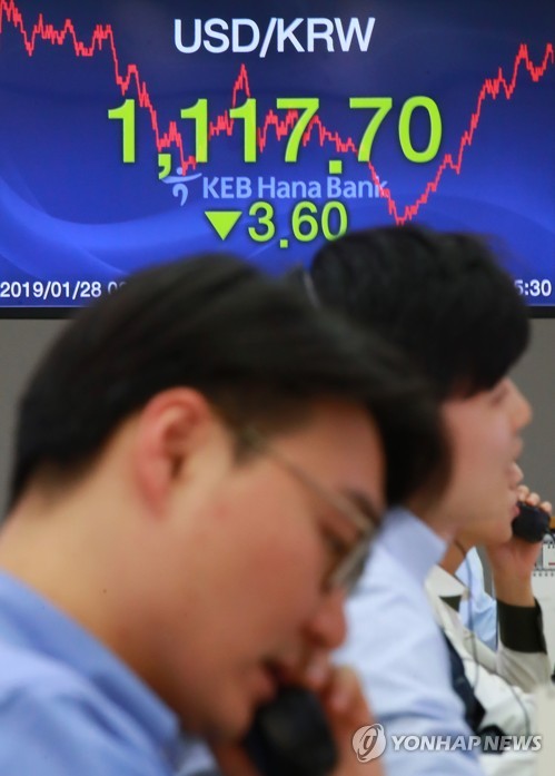 무역협상 앞두고 위안화 절상되자 원/달러 환율 3.6원↓