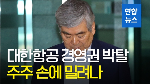 [영상] 조양호 대한항공 경영권 박탈…주주 손에 밀려난 첫 총수