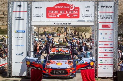 현대차 월드랠리팀, WRC 코르시카랠리 드라이버·제조부문 1위