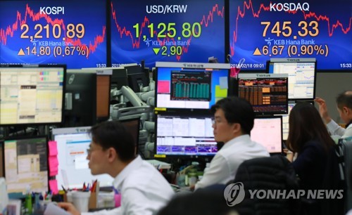 코스피 외인 매수에 8거래일 연속 올라…2,210대 강세(종합)